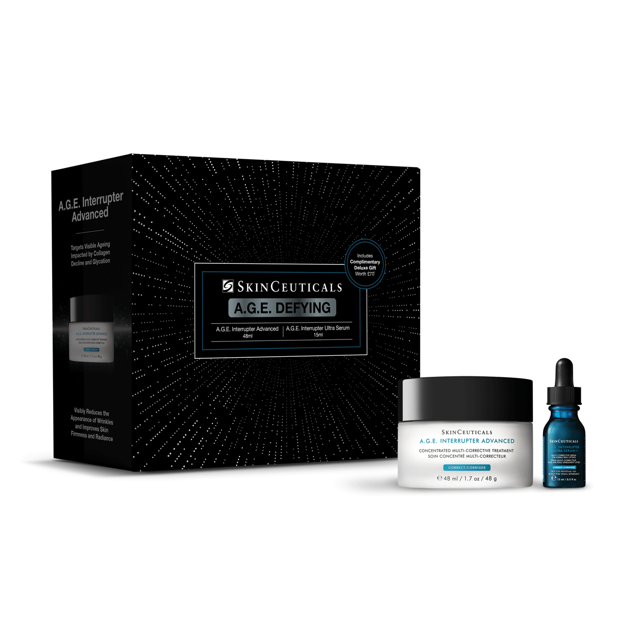 SkinCeuticals A.G.E. Defying Gift Set - A.G.E. Interrupter Advanced 48ml + A.G.E. Interrupter Ultra Serum 15ml
