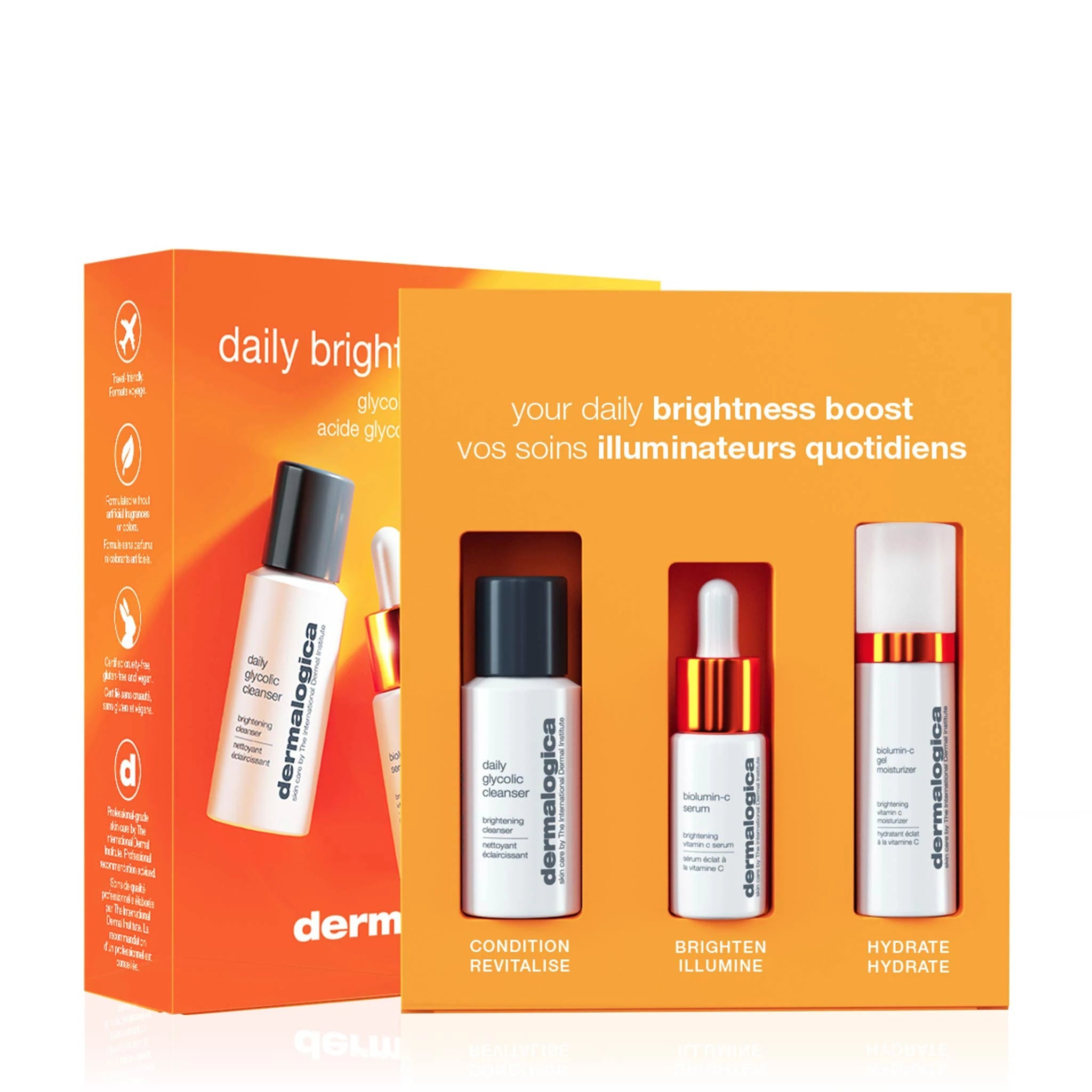 Dermalogica Daily Brightness Boosters Kit Glycolic + Vitamin C
